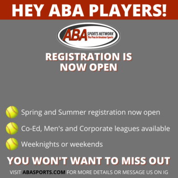 2022 Softball Registration is now open!
